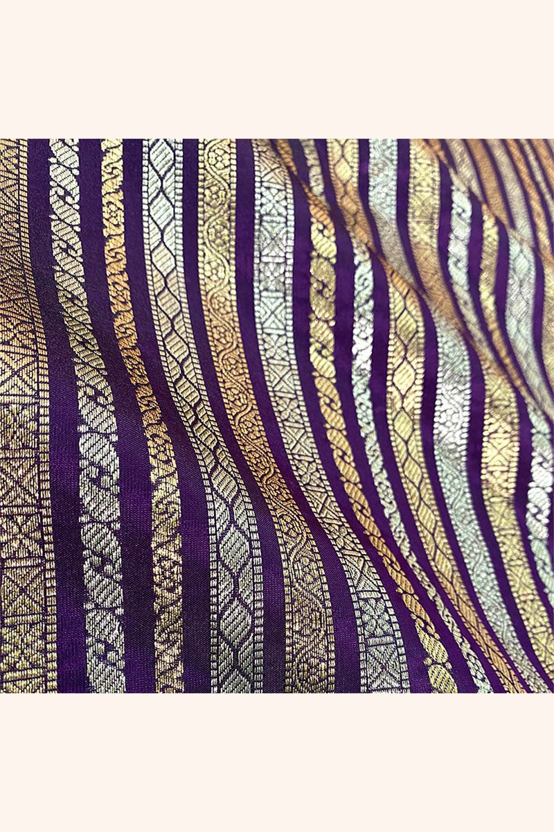 Fabric, Purple fabric, banarasi fabric, silk fabric, brocade fabric, handloom fabric, indian fabric