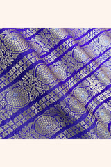 Fabric, Voilet Blue fabric, banarasi fabric, silk fabric, brocade fabric, handloom fabric, indian fabric