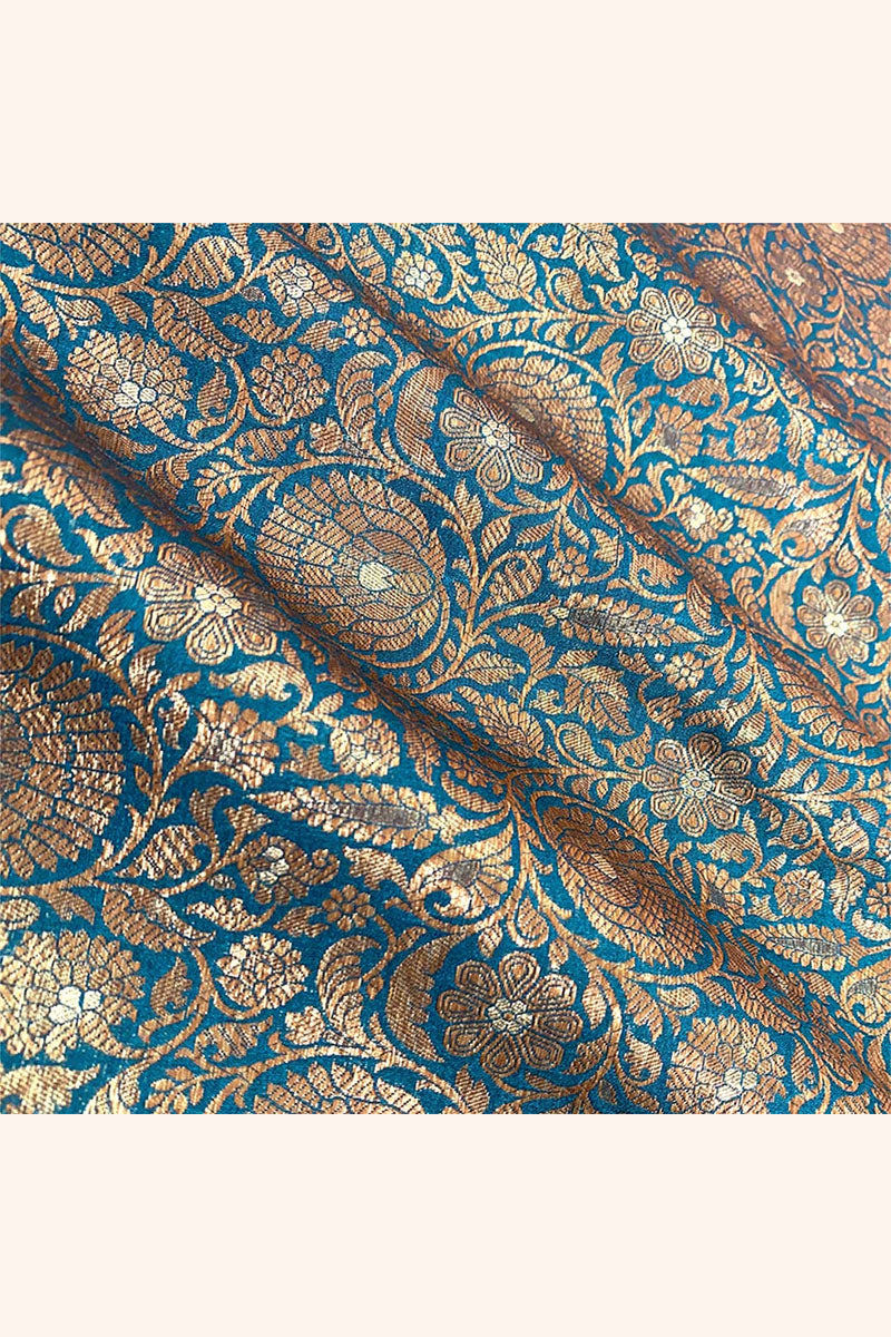 Fabric, green fabric, banarasi fabric, silk fabric, brocade fabric, handloom fabric, indian fabric