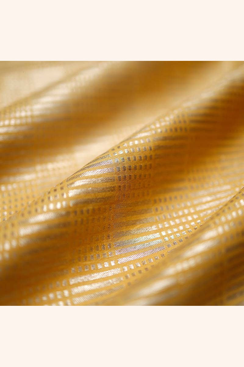 Fabric, Golden Yellow fabric, banarasi fabric, silk fabric, brocade fabric, handloom fabric, indian fabric