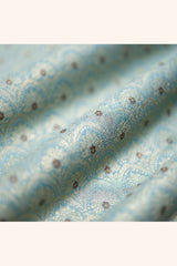 Fabric, Powder Blue fabric, banarasi fabric, silk fabric, brocade fabric, handloom fabric, indian fabric