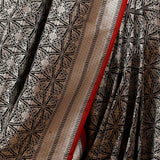 Black Woven Banarasi Silk Fabric for Party/Wedding Wear