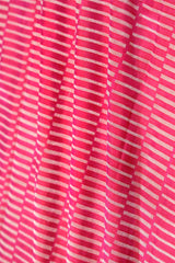 Pink Geometrical Banarasi Katan Silk Fabric By Chinaya Banaras