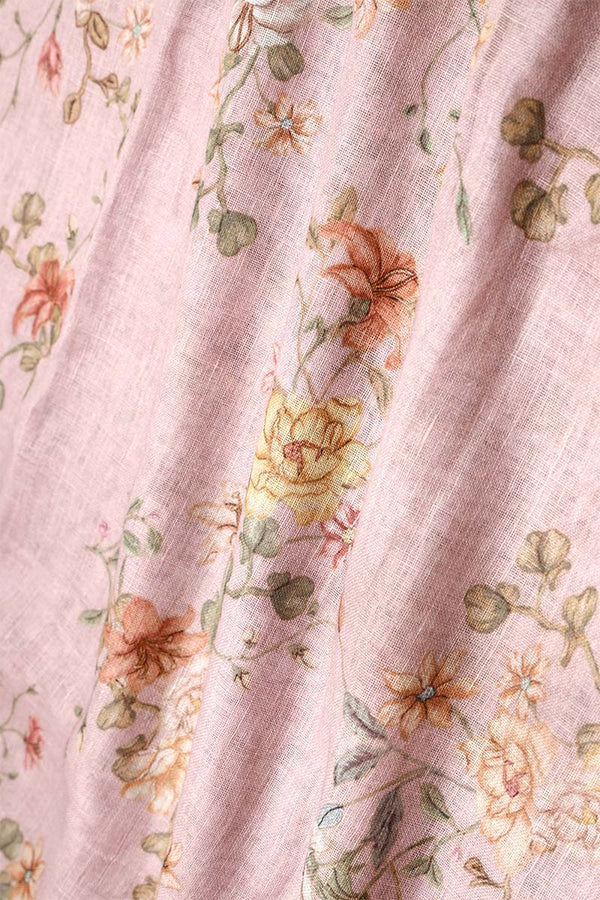 "Mauve fabric, Linen fabric​, Linen fabric online​, Pure linen fabric​
"