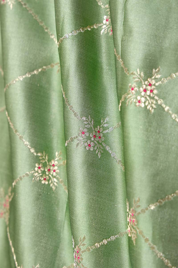 Fabric, green fabric,  banarasi fabric, silk fabric, brocade fabric, handloom fabric, indian fabric