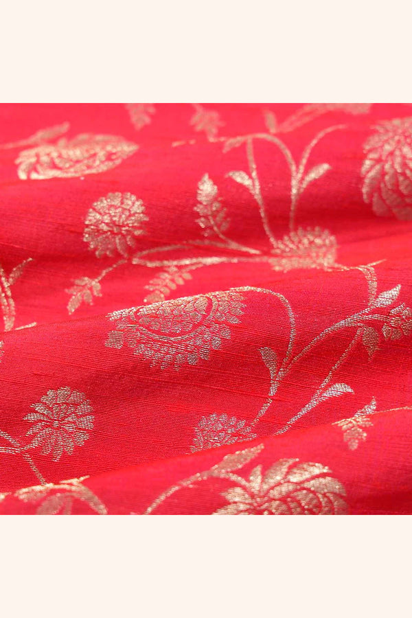 Fabric, Red fabric, banarasi fabric, Organza fabric, silk fabric, woven fabric, indian fabric