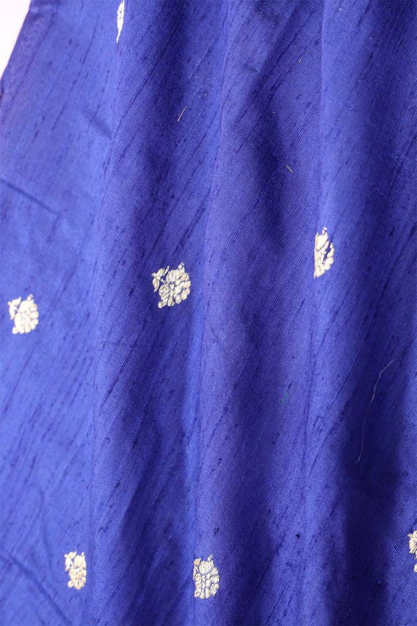 Blue fabric, banarasi fabric, silk fabric, Raw fabric, woven fabric