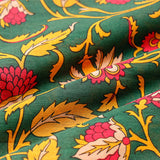 Buy Green Chanderi Silk Fabric Online