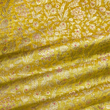 Fabric, green fabric, yellow fabric, banarasi fabric, silk fabric, brocade fabric, handloom fabric, indian fabric