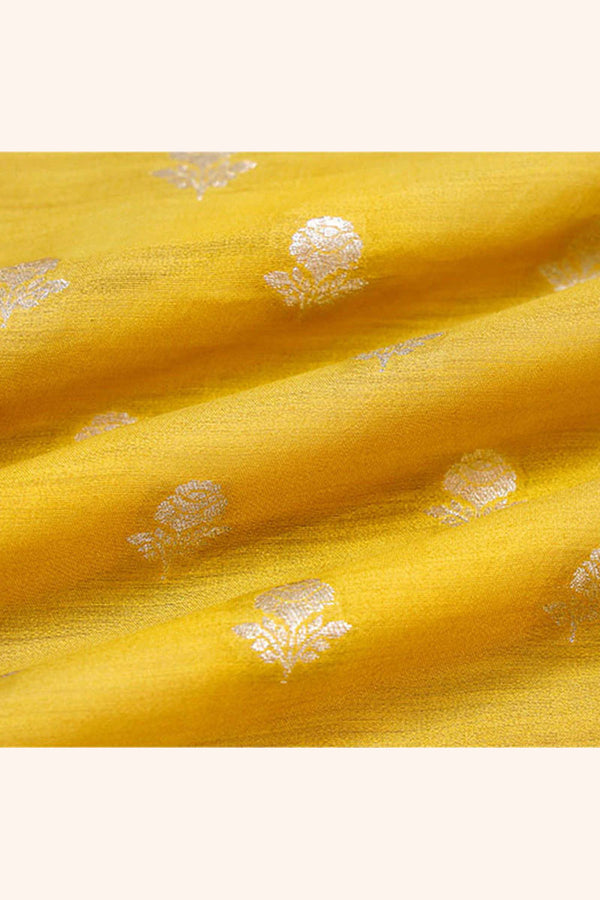 Fabric, yellow fabric, banarasi fabric, silk fabric, brocade fabric, handloom fabric, indian fabric