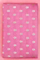 Pink Banarasi Silk Fabric