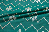 Green Banarasi Chiniya Silk Saree