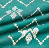 Green Banarasi Chiniya Silk Saree