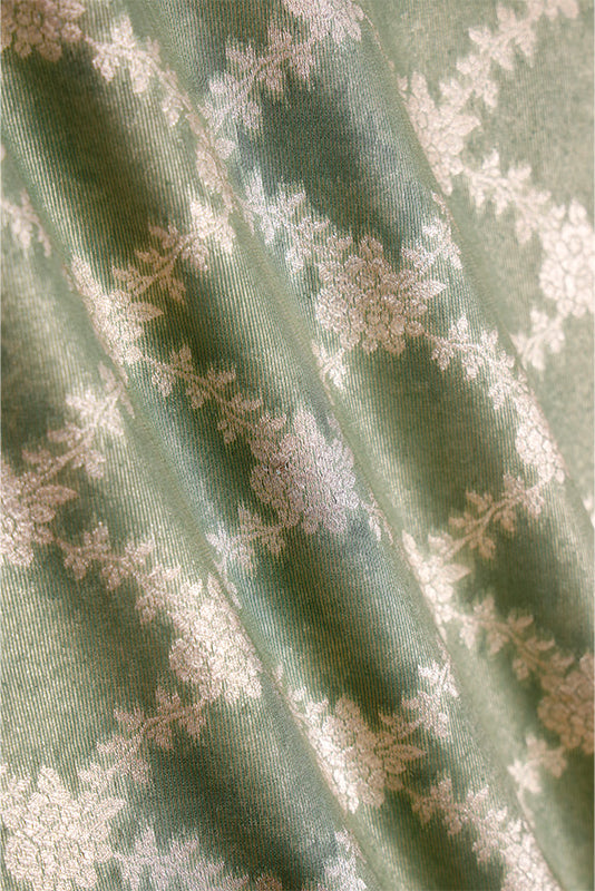 Fabric, green fabric, Mint Green fabric, banarasi fabric, Organza fabric, silk fabric, woven fabric, indian fabric