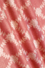 Fabric, peach fabric, red fabric, banarasi fabric, Organza fabric, silk fabric, woven fabric, indian fabric