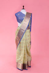 Buy Green Kota Doria Saree Online