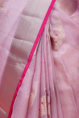 Lilac Woven Kota Doria Saree