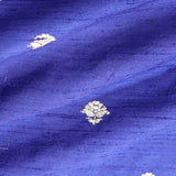 Blue Handloom Banarasi Raw Silk Fabric By Chinaya Banaras