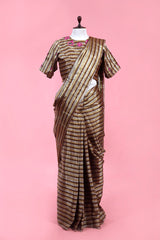 Buy Brown Tissue Silk Saree Online