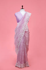 Buy Purple Tissue Silk Sarees Online