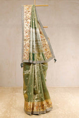 mint green saree, Tissue silk saree, Bollywood sari, wedding saree, party wear saree