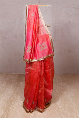 Sapphire pink saree, pink saree, Tissue silk saree, Bollywood sari, wedding saree, party wear saree