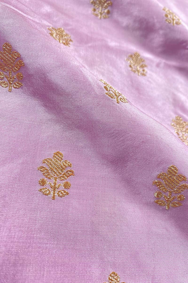 Rose Pink Kadhwa Woven Banarasi Katan Silk Fabric, banarasi fabric, silk fabric, brocade fabric, handloom fabric, indian fabric