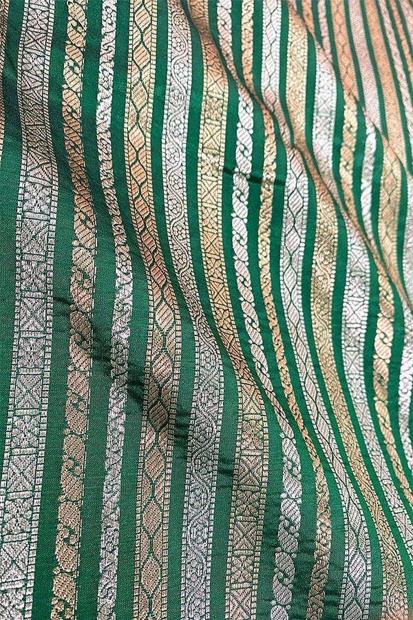 Fabric, green fabric, banarasi fabric, silk fabric, brocade fabric, handloom fabric, indian fabric