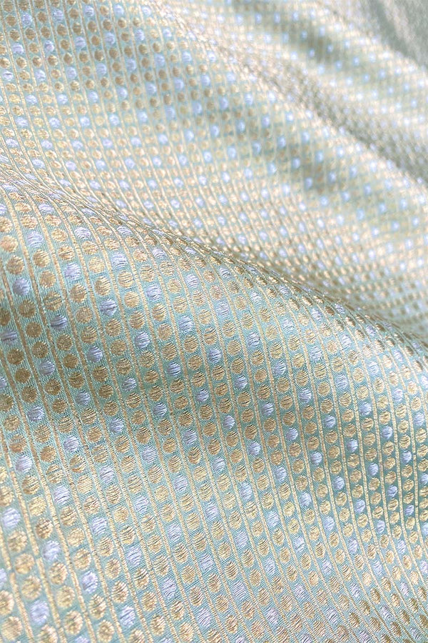 Pistachios Green Handwoven Banarasi Silk Fabric,  banarasi fabric, silk fabric, brocade fabric, handloom fabric, indian fabric