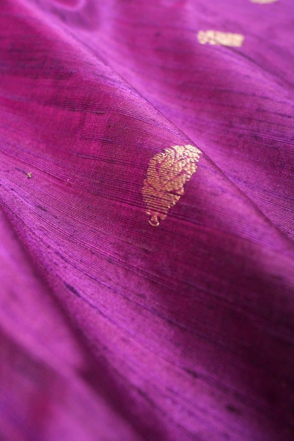 Purple Kadhwa Weave Raw Silk Fabric,  banarasi fabric, silk fabric, Raw fabric, woven fabric, indian fabric