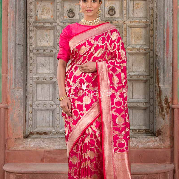 Buy Latest Banarasi Sarees Online | Banarasi Silk Saree | Zeel Clothing
